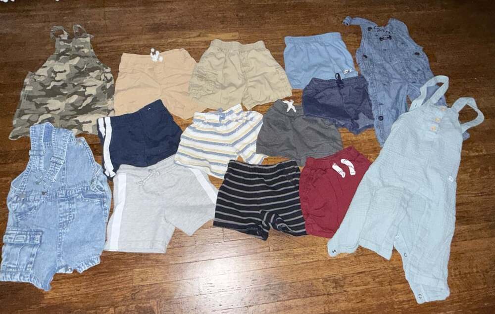 Baby Boy Summer Clothing Bundle Shorts And Overalls